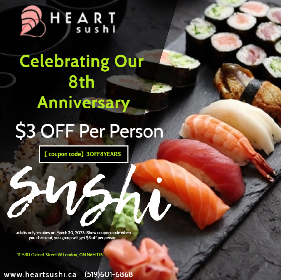 mississauga-heart-sushi-birthday-discount